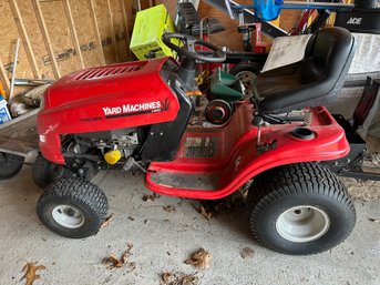 Like New Tractor Yard Machine By MTD746 SRL Model 13RL771H With Metal Cart. It Works!