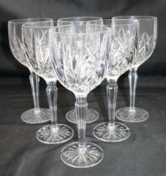 6 Large Marquis By Waterford Wine Glasses