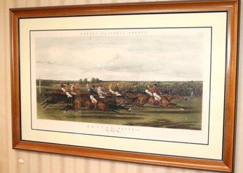 Foress National Sports Racing Plate 3 The Run In Engraved By J. Harris & C. Quentery
