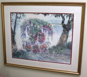 Richard Williams 161/395 Signed Floral Cart Lithograph