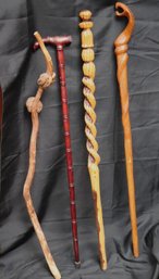 4 Wooden Canes
