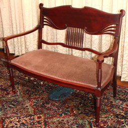 Vintage English Style Parlor Settee