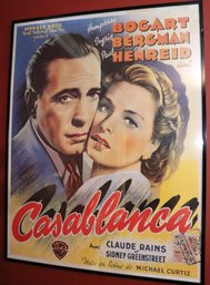 Framed Casablanca Poster