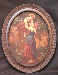 Genuine Hand Painted Artini Engraving Of Mother & Child