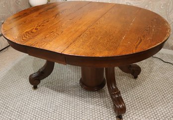 Victorian Oak Leaf Table