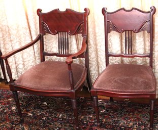 Vintage Companion Wood Dining Chairs