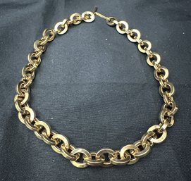 14K YG 19 Inch Oval Link Necklace - Italy