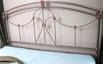 Ornate Wrought Aluminum Headboard And Mattress