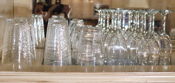 Assorted Glassware Including Wine And Water Glasses