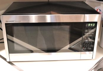 Sharp Carousel Stainless/Black Microwave Model No. R-451ZS (mfg. 2015)