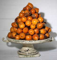 Resin Footed Tazza With Australian Harvest Of Clementines