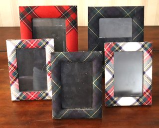Large Red Plaid Philip Whitney Picture Frame & Ralph Lauren For 5x8 & 4x6 Pictures