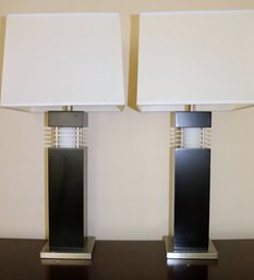 Pair Of Stylish Contemporary Table Lamps