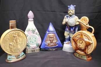 Jim Beam Decanters Include Indiana 1970, Minnesota The Land Of Vikings, 1868- 1968 Centennial And More