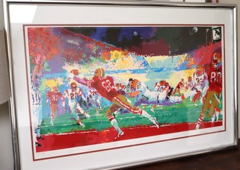 Leroy Neiman Pp Limited 12/15 1989 Super Bowl 23 Signed & Numbered Serigraph. Printers Proof