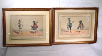 Whimsical Lithograph Of Animated Implements Dedicated To The Carpenters And Gardeners Of Great Britain