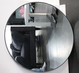 Stylish Wall Mirror Measures 30-inch Diameter