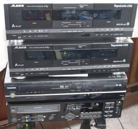 2 Alesis Tape To Computer Archivers Tape Link USB, Toshiba VHS And DVD, Alesis Masterline ML-9600 And More