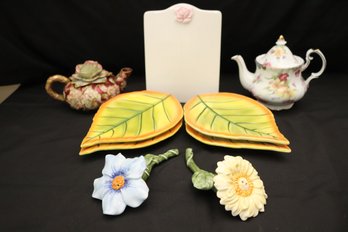 Vintage Porcelain Teapots, And Other Tabletop Decor