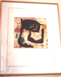 Attributed To Joan Miro Color Etching Titled Le Dandy, Pencil Signed, And Inscribed HC