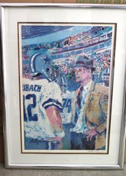 Leroy Neiman Dallas Cowboys Signed Print In Frame