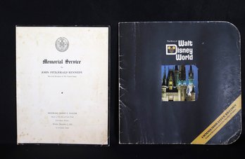 Ephemera Featuring John Fitzgerald, Kennedy Memorial Service And Walt Disney World Memorable Edition 1971.