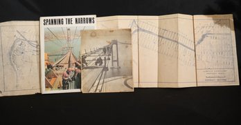 Vintage Ephemera Spanning The Narrows Book, And Gowanus Expressway Proposed Route.