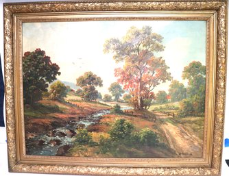 Vintage Landscape Painting Signed On The Lower Corner By Couldwell