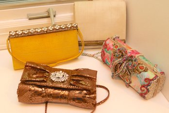 4 Dressy And Fun VINTAGE Handbags Include Mary Francis