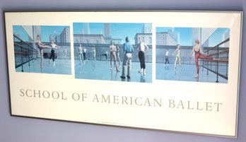 Vintage School Of American Ballet Poster Print Copyright 1984 David Langfitt