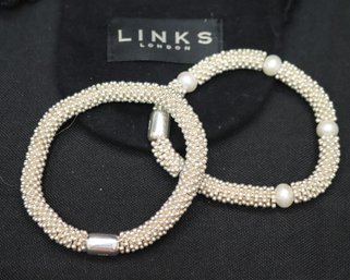 Links Of London Designers Stretch Bracelets With A Dust Pouch