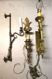 Three Brass Wall Sconces Perfect For Your Next Project