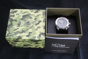 Zavtra Mens Mechanical Watch With Leather Band In Original Box