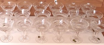 Waterford Glassware Includes 18 Champagne Glasses.