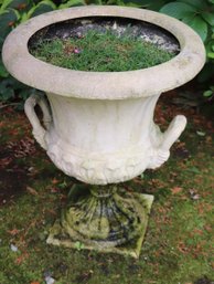 Large Cement Urn Planter 24 X 29 Inches