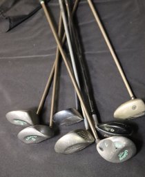 Golf Clubs Including Callaway Big Bertha War Bird 3,5,and 7, Taylor Made Burner 10.5, Big Bertha Steel Head II