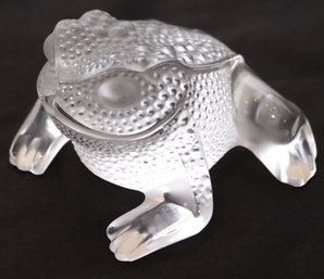 Lalique Paris Crystal Frog