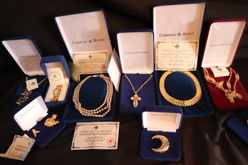 Camrose & Cross Jewelry Collection Includes 9 Reproductions Sets Of Jewelry Worn By First Lady Jacqueline