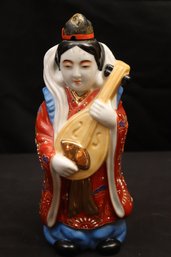Vintage Hand Painted Japanese Figural Decanter