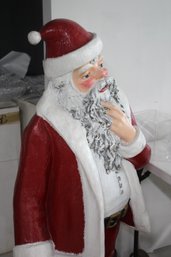 Tall And Jolly Painted Santa Claus Statue