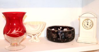Vintage Collection Includes Vase, Bowls & Clock