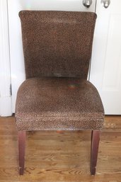 Accent Chair, Vanity Chair In A Custom Textured Animal Print