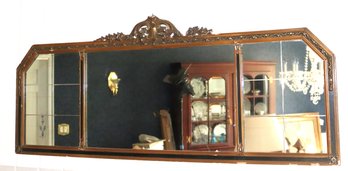 Antique Wall Mirror With Multiple Panels