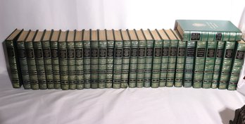 Funk And Wagnalls Standard Leather- Bound Encyclopedias Missing Volumes 1-3,dictionary And 6 Books-1961