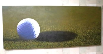 'Almost There' Painting On Canvas Signed By Signed By Golfing Legend Arnold Palmer & The Artist Tandi