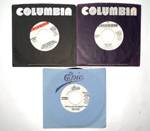 Lot Of 3 Rare Columbia Records Stereo 45 Rpm Demonstration Records.