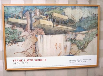 Frank Lloyd Wright Architect Framed Poster, The Museum Of Modern Art, New York February 20-May 10, 1994