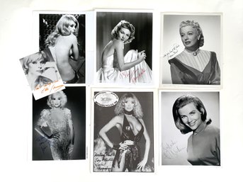 Autographed And Some Dedicated Hollywood Actresses Black And White Photos And Prints.