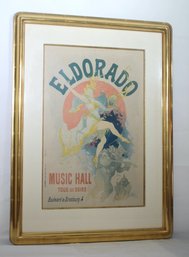 French Art Nouveau Eldorado Music Hall Poster By Jules Cheret,1894