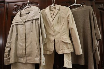 Lafayette 148 New York Size Small Jacket And Pants Suit , Pants Are Size 8 And Rosen Chen Jacket Size Medium,